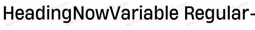 HeadingNowVariable Regular字体转换
